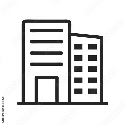 Building office outline icon