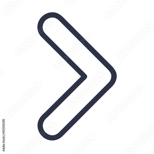 Chevron right outline icon