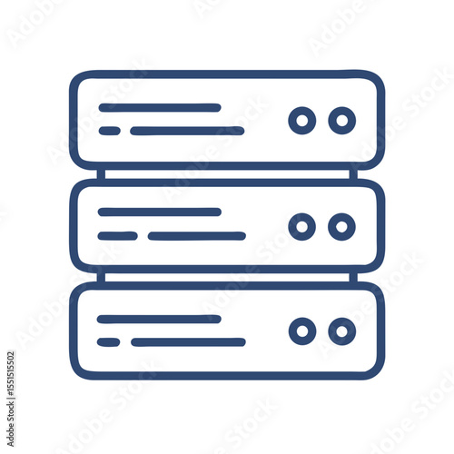 Database server outline icon