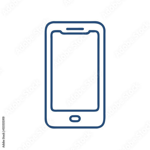 Mobile phone outline icon