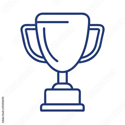 Trophy winner outline icon