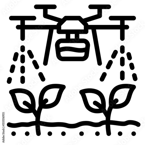 Drone Irrigation Icon