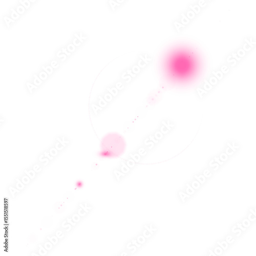 PNG & SVG Pink Radial Glow Light Effect – Soft Abstract Blur on White Background