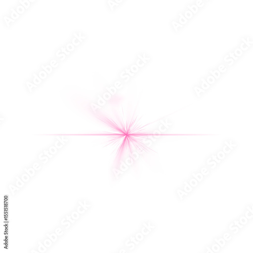 PNG & SVG Pink Radial Glow Light Effect – Soft Abstract Blur on White Background
