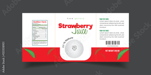 Bottle label design Juice label Template 