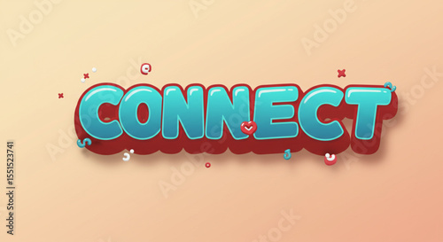 Connecting People A Vibrant and Playful Illustration