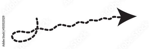 Charcoal hand drawn pencil arrows. Doodle curved chalk darts. Texture design elements of scribble lines. Vector illustration of hand painted crayon check lines. 