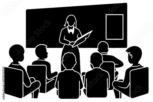 school class vector illustration