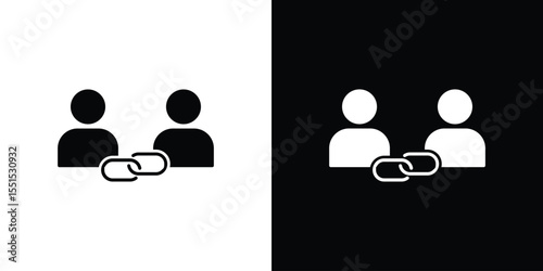 Affiliate link icon. Design for website and mobile apps.