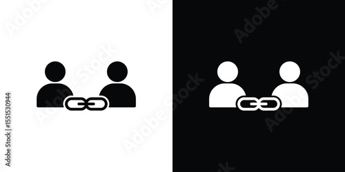 Affiliate link icon. Design for website and mobile apps.