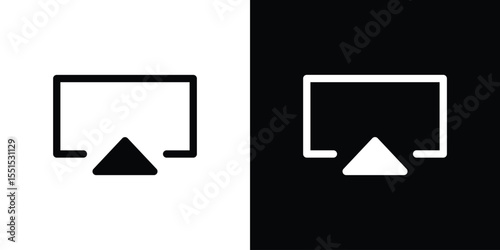 Airplay icon vector, Symbol, logo illustrations
