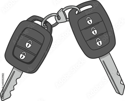 Car Keys Icon - Vehicle Access, Driving & Remote Control