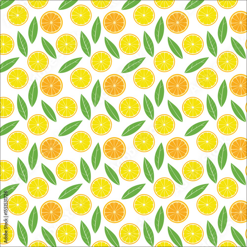seamless pattern with oranges