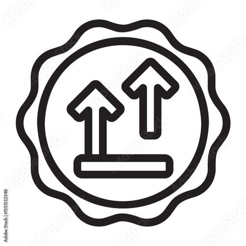side up gradient icon