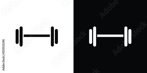 Barbell icon vector, Symbol, logo illustrations