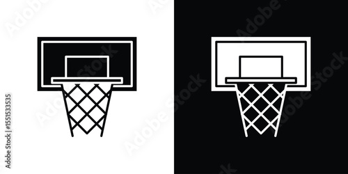 Basketball hoop icon vector, Symbol, logo illustrations