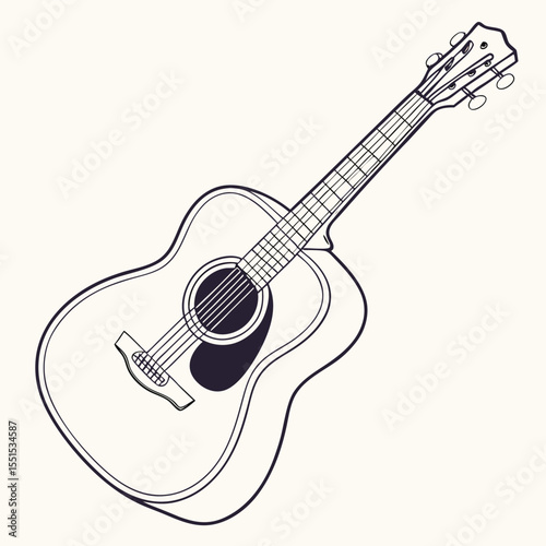Guitar Illustration in Various Styles