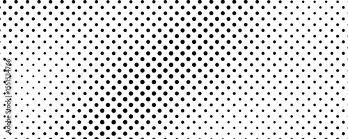 Monochrome halftone background with dots