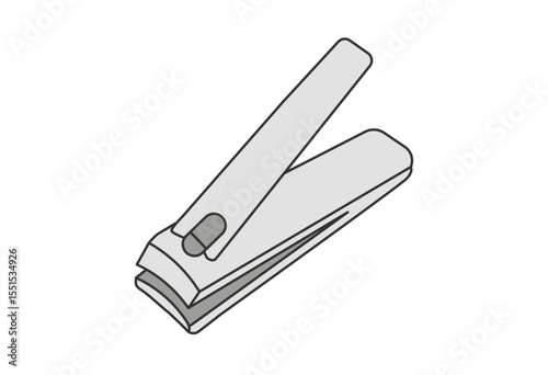 Nail Clipper Line Art Illustration
