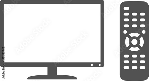 Television & Remote Control - Home Entertainment Devices

