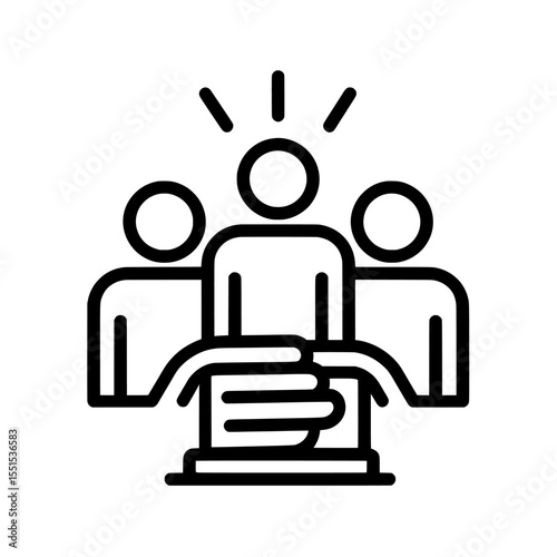 Infographics design and web elements are used in a template to provide background help, with a helpful icon, and to represent a service concept for a support help desk