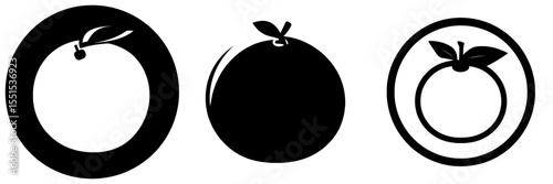 A modern orange icon is illustrated in a contemporary style as an eps10 file against a clean white background
