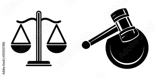 A modern jury icon is outlined in a simple black line, forming an isolated element illustration derived from law and justice concepts, presented on a white background with editable strokes