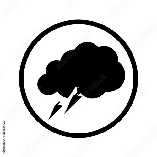 Isolated clipart image of dust black icon on white background