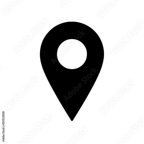 The collection of GPS location characters features a map pointer marker icon set, encompassing a location icon, location pin icon, and map attach marker place, all presented as a flat modern