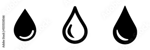 The Blood Drop Icon is a modern commercial line icon designed in a minimalistic flat style, isolated and single, for incorporation into applications, infographics, websites, and mobile devices