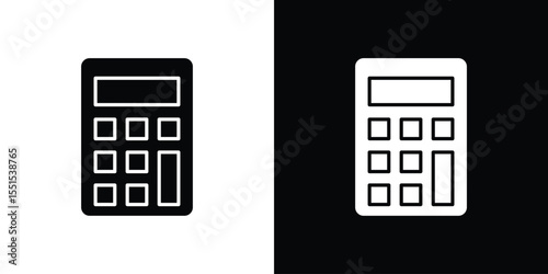 Calculator icon. Design for website and mobile apps.