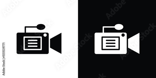 Camcorder icon. Design for website and mobile apps.