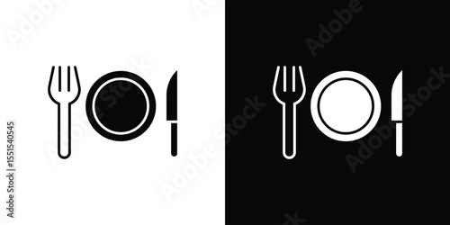Canteen icon vector, Symbol, logo illustrations