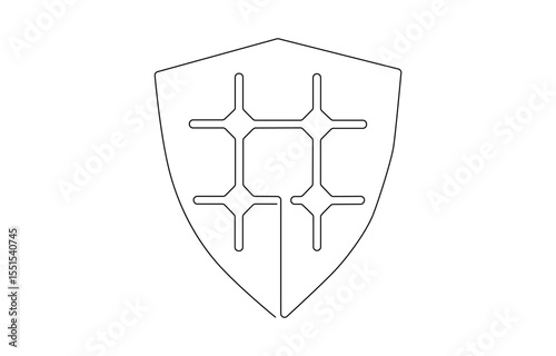 Continuous one line drawing of solar panel. Single line drawing illustration of renewable energy solar panel,  a solar panel in a minimalist and modern vector illustration style.