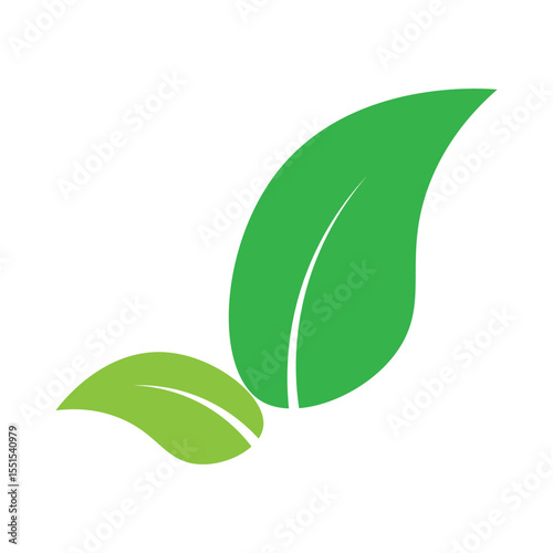 Green leaf logo vector template element symbol design,eps10