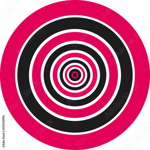 red and black target