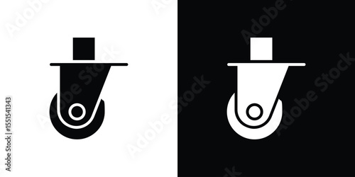 Cart trolley wheel icon. Design for website and mobile apps.