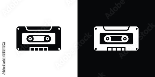 Cassette tape icon vector, Symbol, logo illustrations