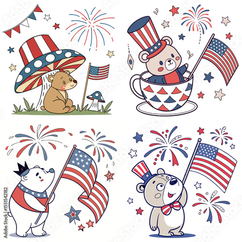 High-Quality bears Illustrations in Various Styles – SVG Bundle