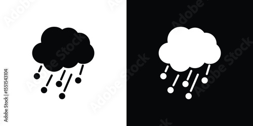 Cloud hail icon vector, Symbol, logo illustrations