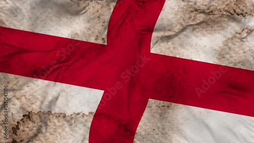 England texture flag seamless loop animation. 4K Video