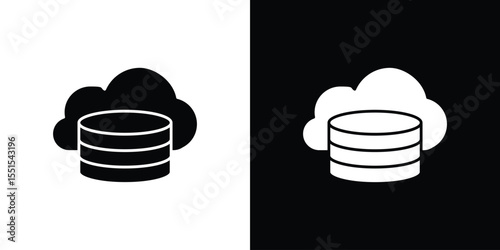 Cloud server icon. Design for website and mobile apps.