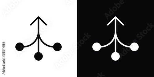 Consolidation icon. Design for website and mobile apps.