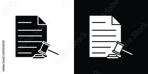 Court decision icon vector, Symbol, logo illustrations