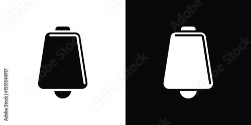 Cowbell icon vector, Symbol, logo illustrations
