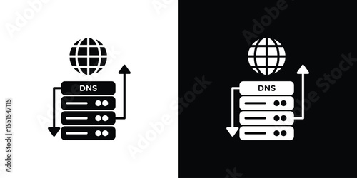 DNS icon. Design for website and mobile apps.