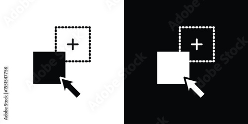 Drag and drop icon. Design for website and mobile apps.