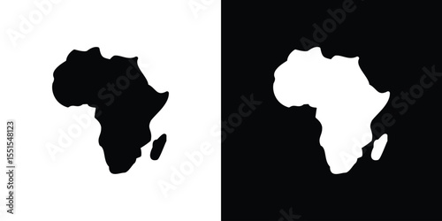 Earth africa icon vector, Symbol, logo illustrations