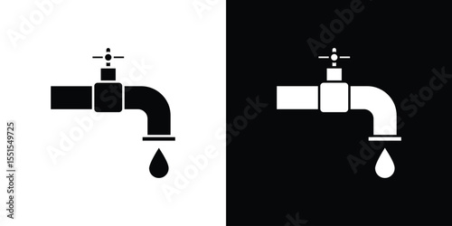 Faucet drip icon vector, Symbol, logo illustrations