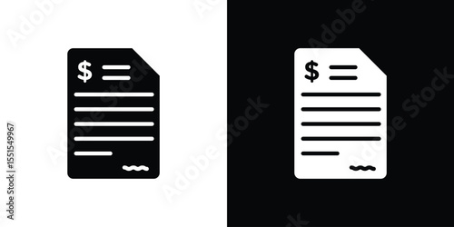 File invoice icon. Design for website and mobile apps.